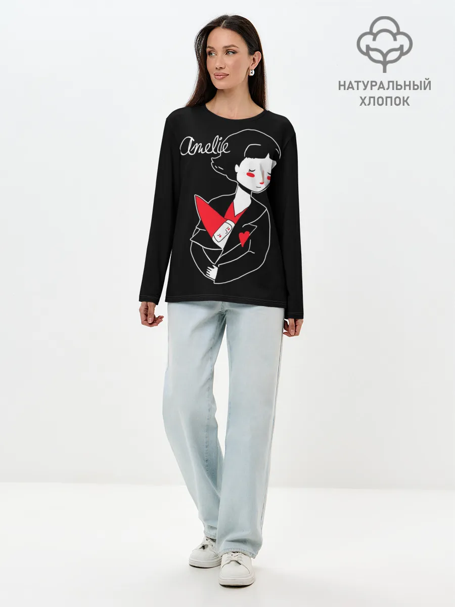 Лонгслив женский. Хлопок / Amelie