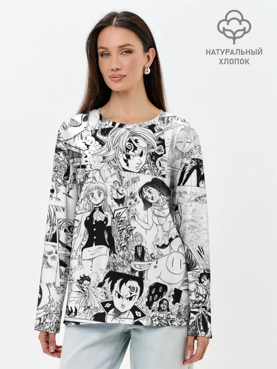 Лонгслив женский. Хлопок / Семь смертных грехов, манга