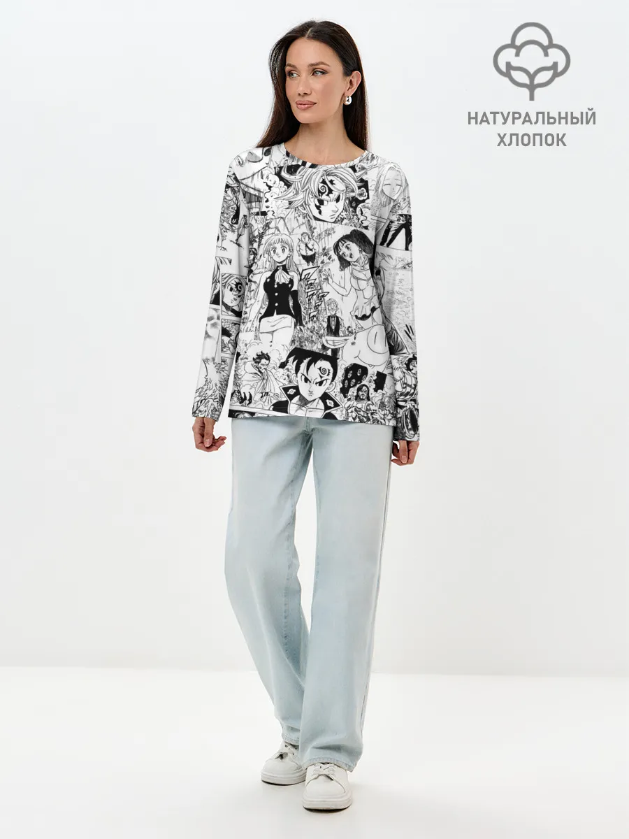 Лонгслив женский. Хлопок / Семь смертных грехов, манга