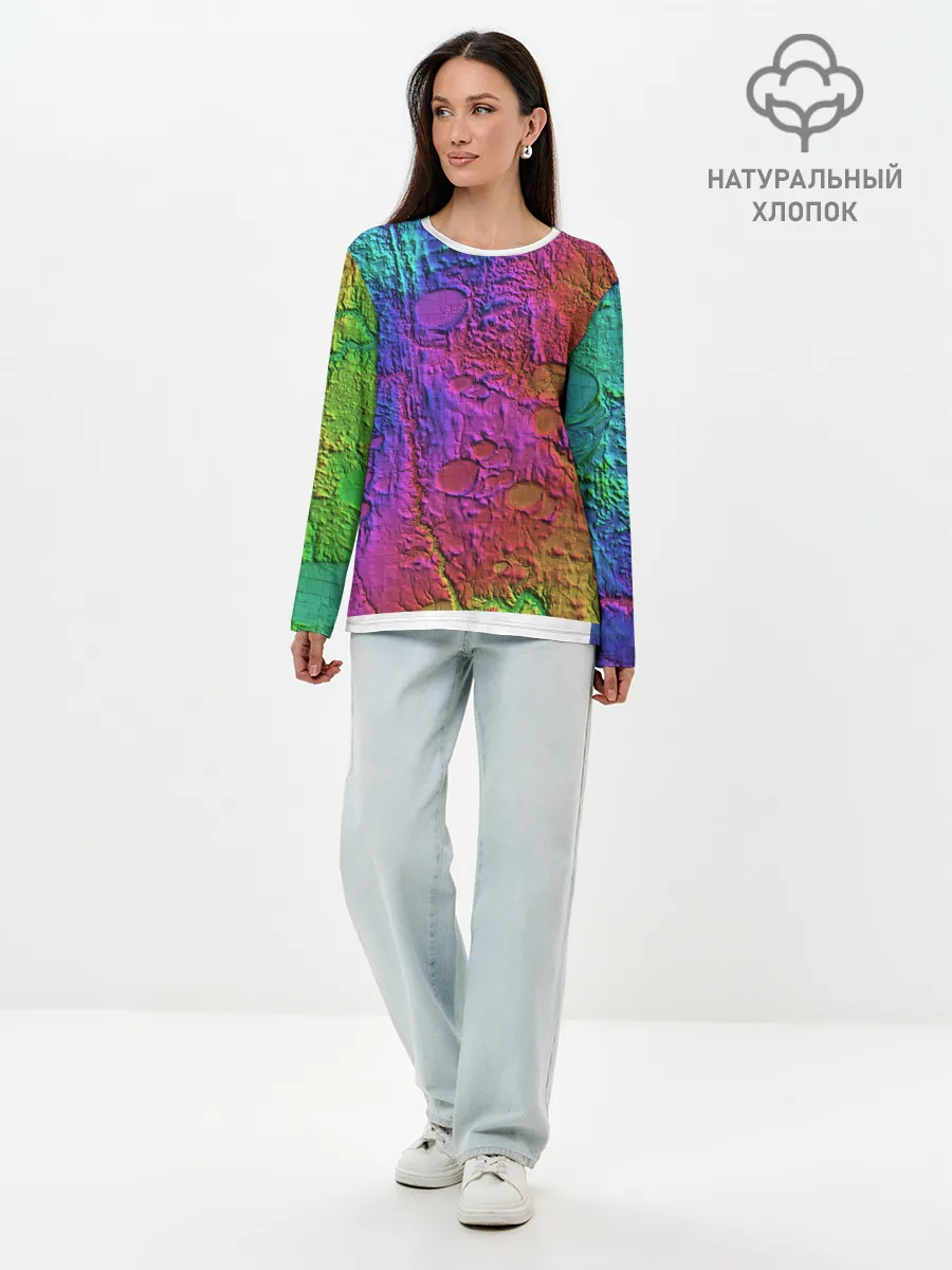 Лонгслив женский. Хлопок / NEON