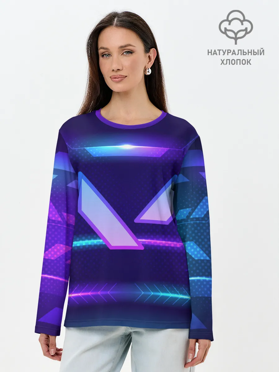 Лонгслив женский. Хлопок / Valorant