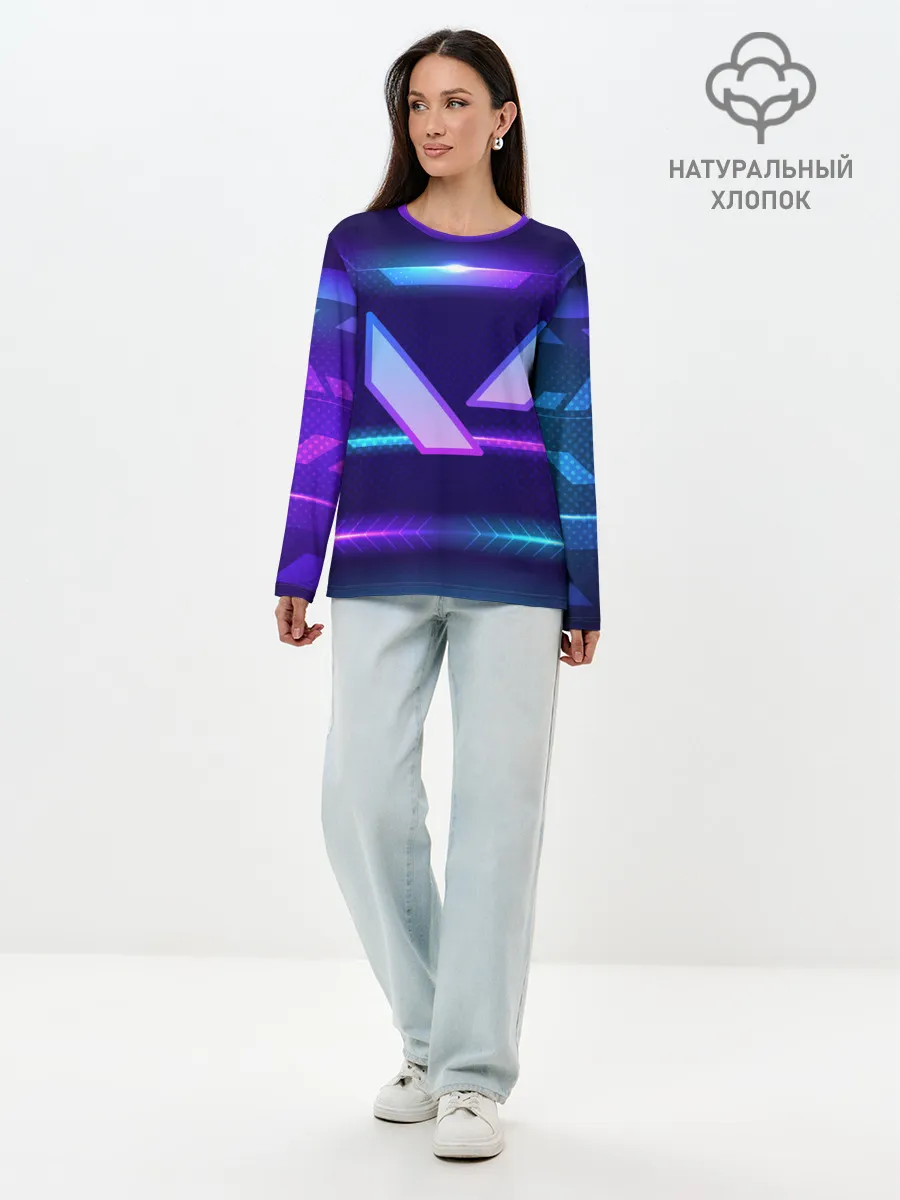 Лонгслив женский. Хлопок / Valorant