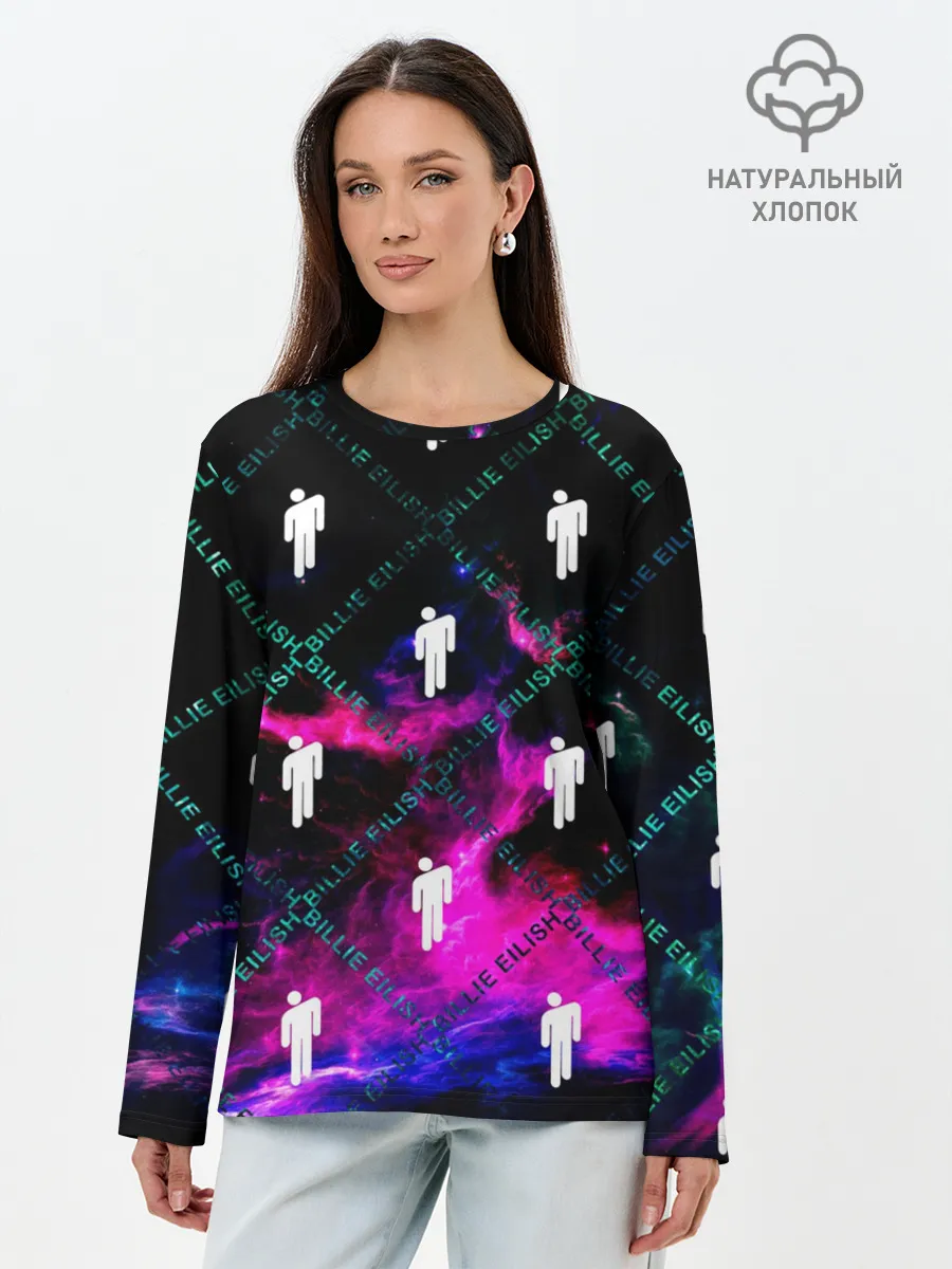 Лонгслив женский. Хлопок / BILLIE EILISH