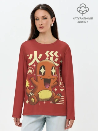 Лонгслив женский. Хлопок / Милый Чермандер