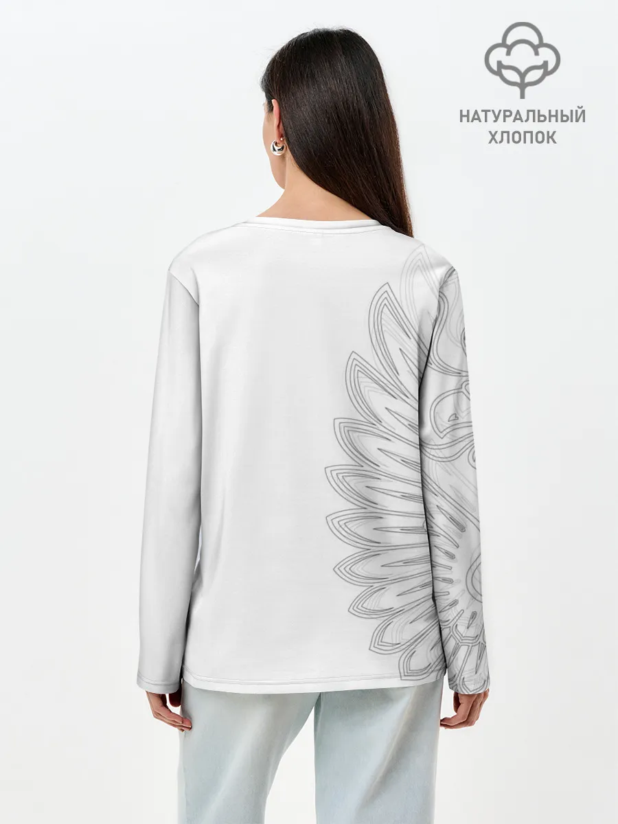 Лонгслив женский. Хлопок / Russia | MSKSide Colorless