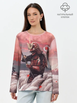 Лонгслив женский. Хлопок / Ghost of Tsushim | Призрак Цусимы