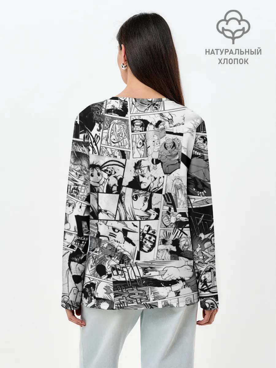 Лонгслив женский. Хлопок / Полковник Мустанг