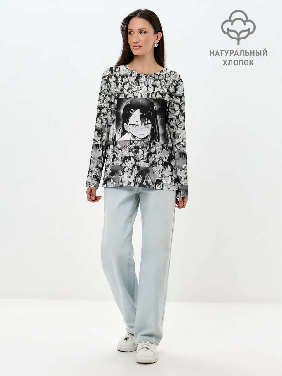 Лонгслив женский. Хлопок / Нагаторо | Nagatoro