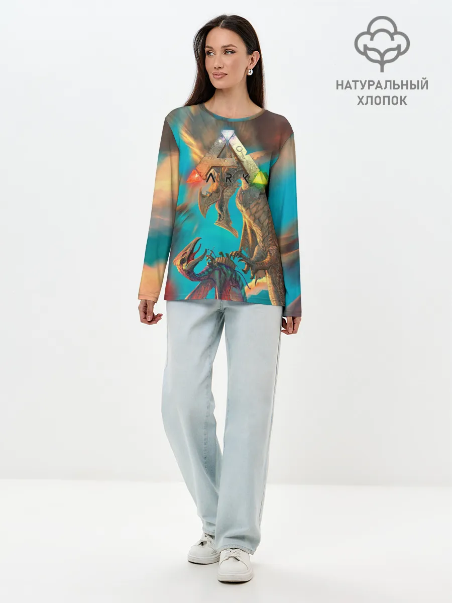 Лонгслив женский. Хлопок / Ark Survival | АРК СУРВИВАЛ