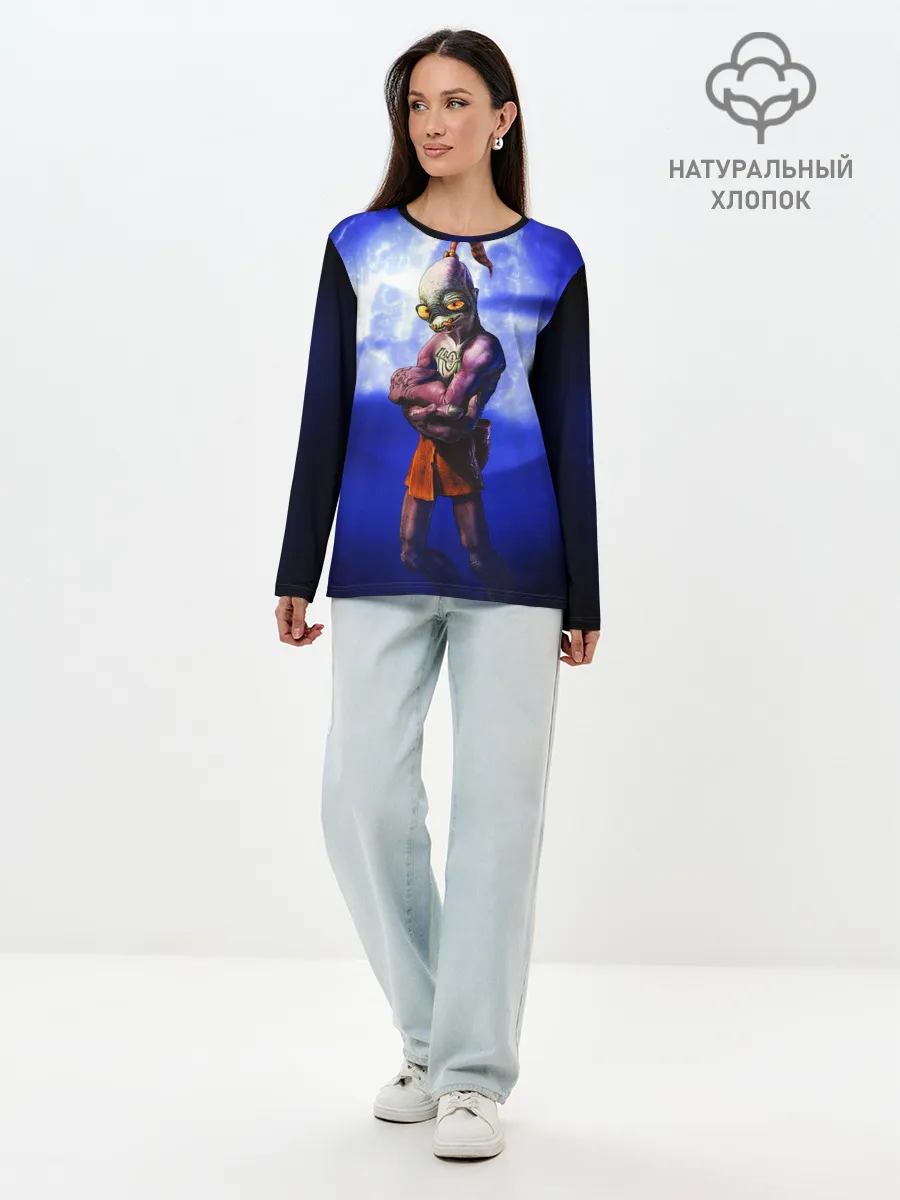 Лонгслив женский. Хлопок / Abe