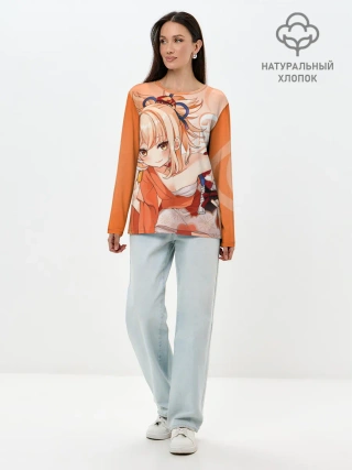 Лонгслив женский. Хлопок / Genshin Impact, Ёимия