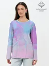 Лонгслив женский. Хлопок / Градиент