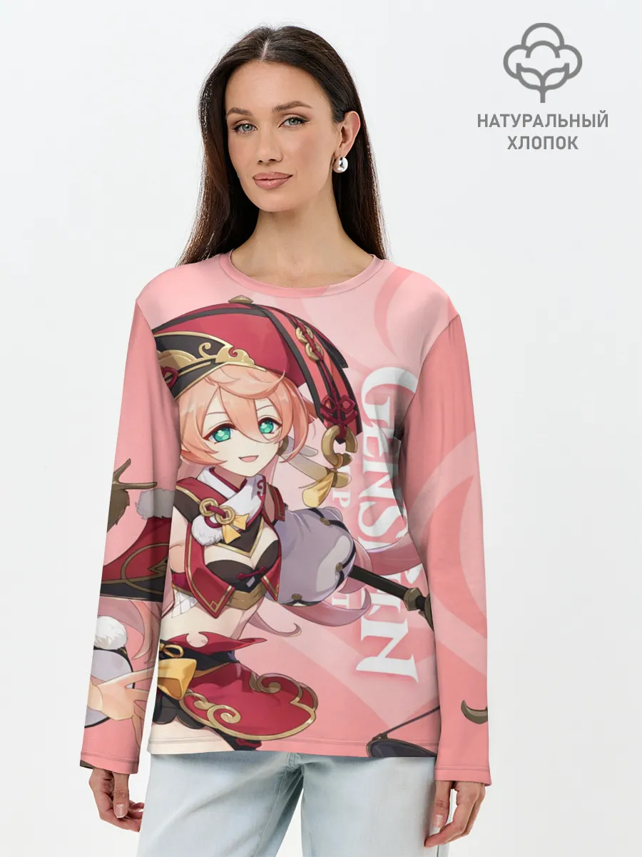 Лонгслив женский. Хлопок / Genshin Impact, Янь Фэй