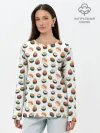 Лонгслив женский. Хлопок / Sushi