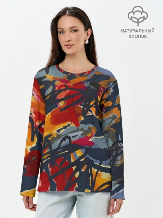 Лонгслив женский. Хлопок / Street Style