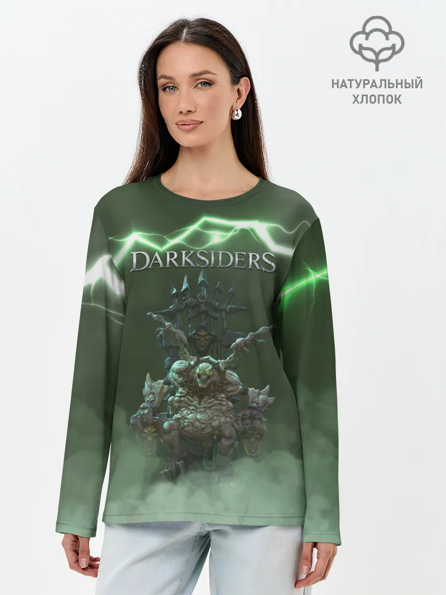 Лонгслив женский. Хлопок / Darksiders | Гнев Войны