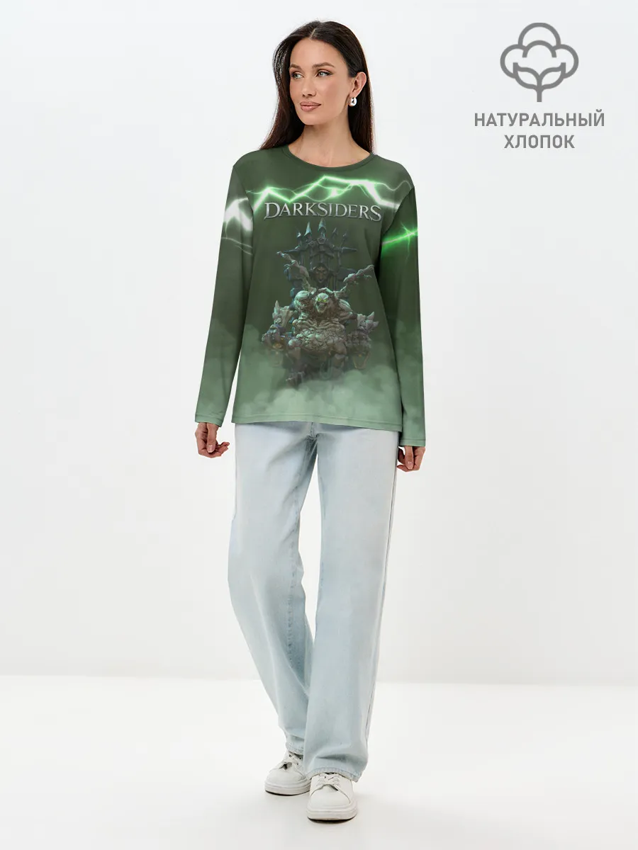 Лонгслив женский. Хлопок / Darksiders | Гнев Войны