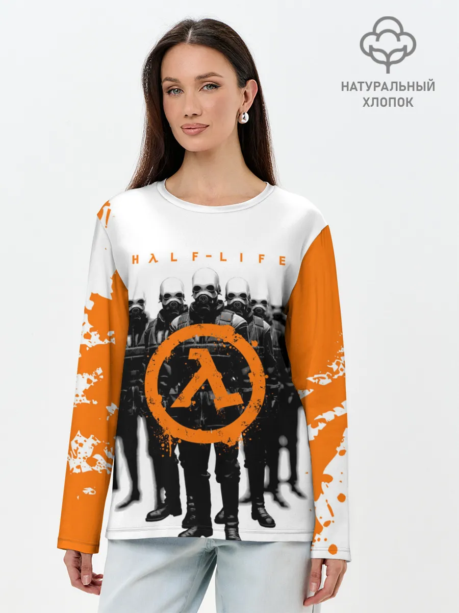 Лонгслив женский. Хлопок / HL | HALF-LIFE