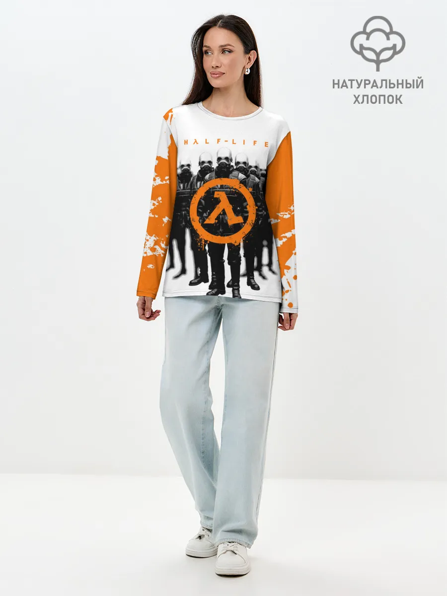 Лонгслив женский. Хлопок / HL | HALF-LIFE