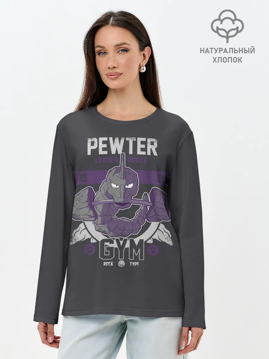 Лонгслив женский. Хлопок / Спортзал Оникса