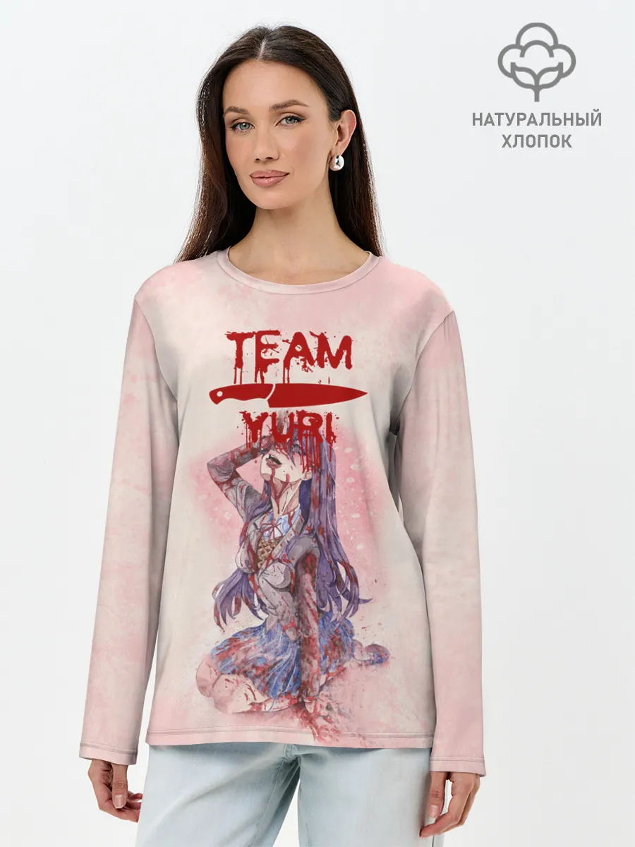 Лонгслив женский. Хлопок / Team Yuri | Доки Доки