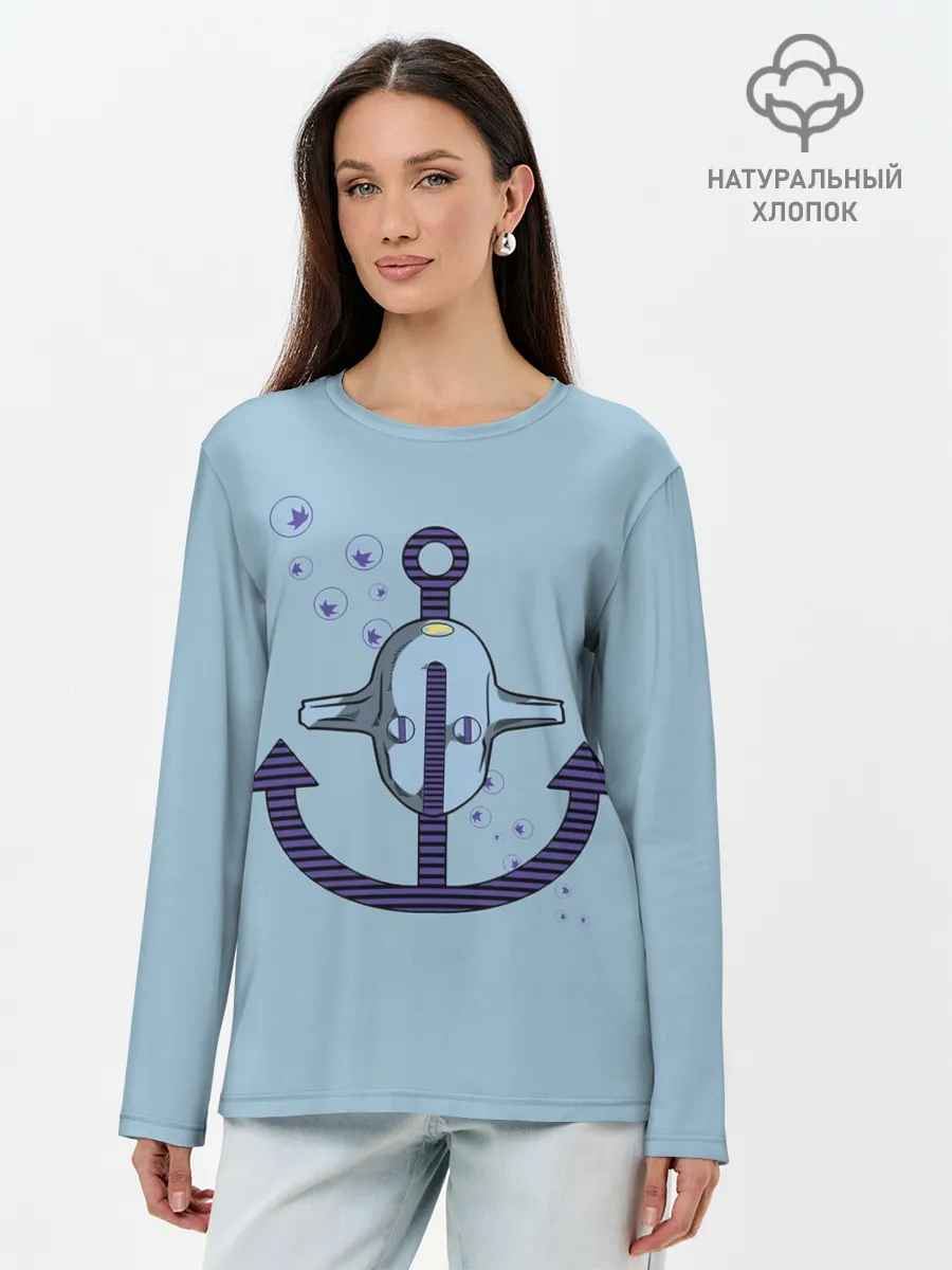 Лонгслив женский. Хлопок / Soft & Wet. JoJo