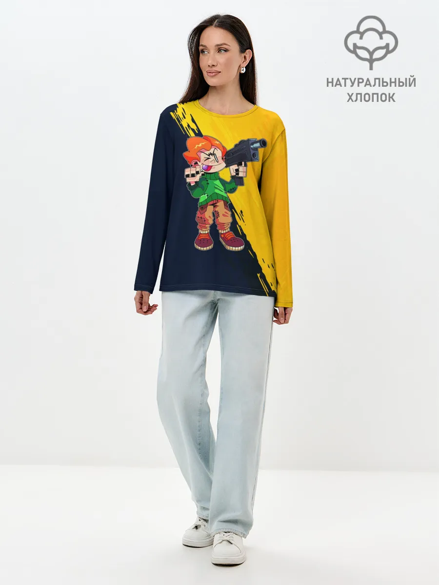 Лонгслив женский. Хлопок / FNF PICO / ПИКО