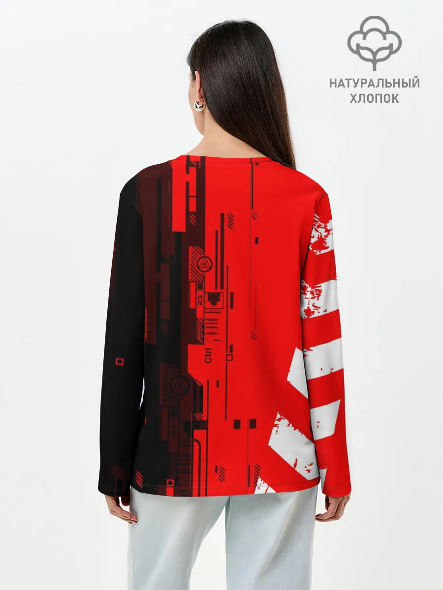 Лонгслив женский. Хлопок / DERBI / ДЕРБИ / ТЕХНО