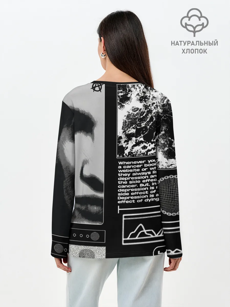 Лонгслив женский. Хлопок / Abnormal