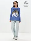 Лонгслив женский. Хлопок / Big Cat Floppa