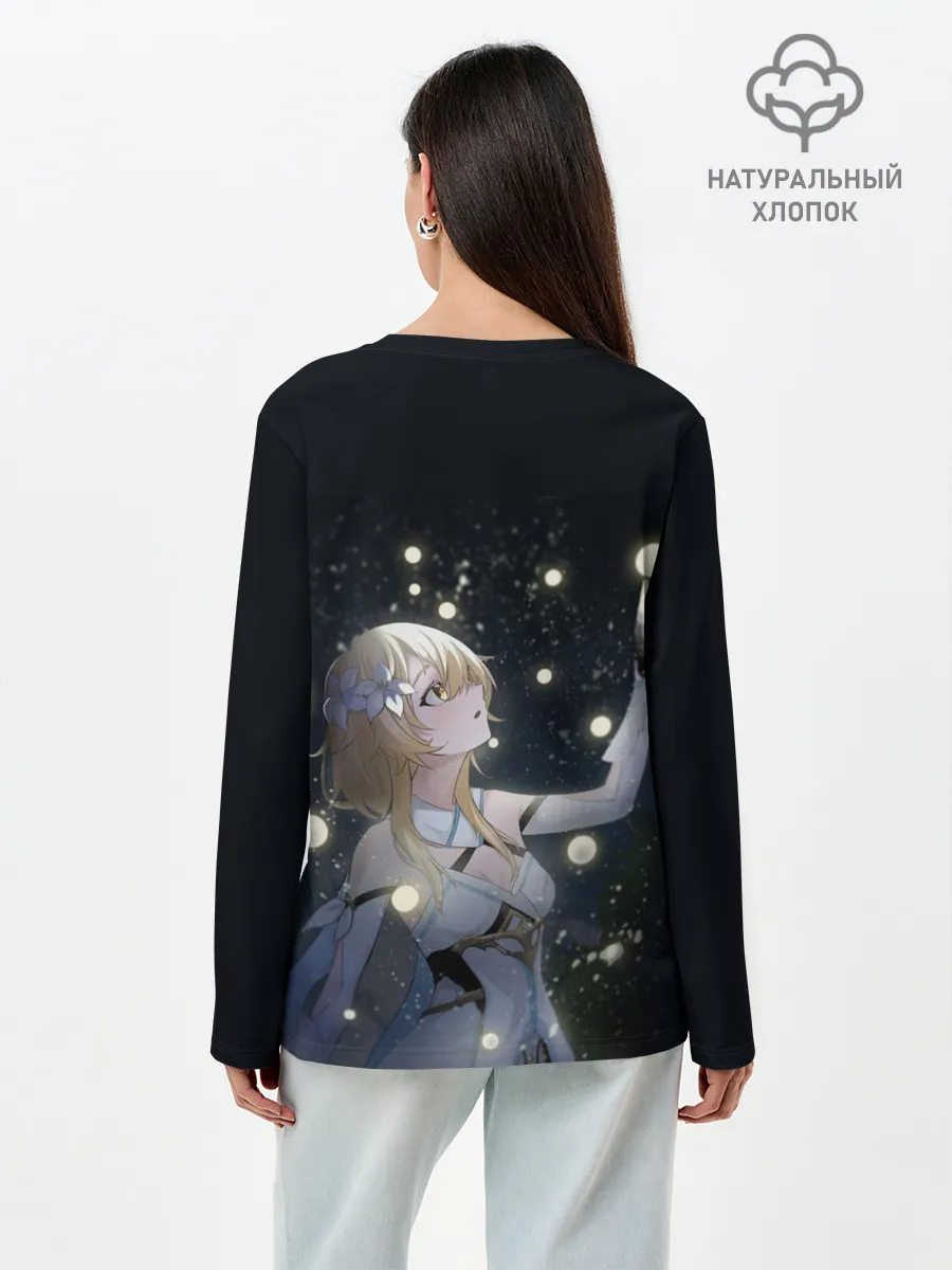 Лонгслив женский. Хлопок / ЛЮМИН | LUMINE | GENSHIN