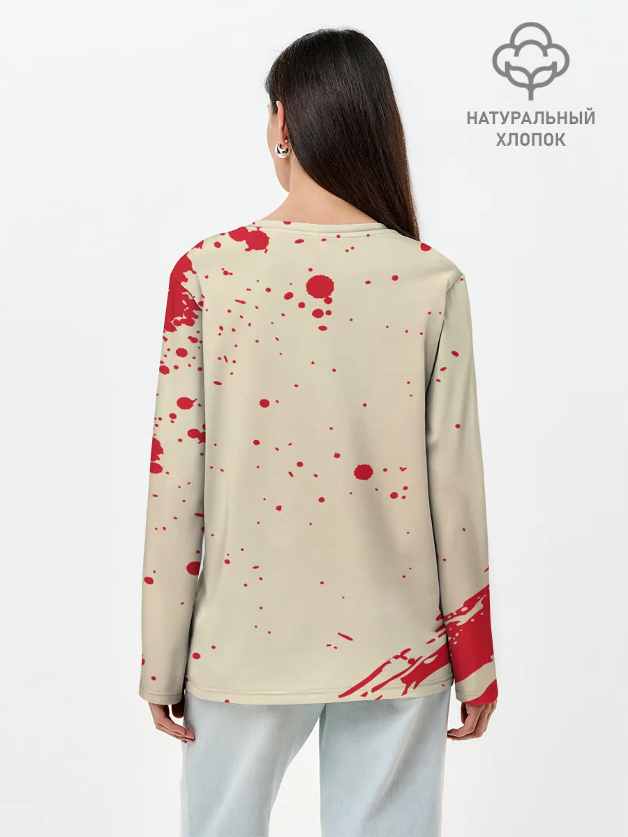Лонгслив женский. Хлопок / Луффи One Piece. Большой куш