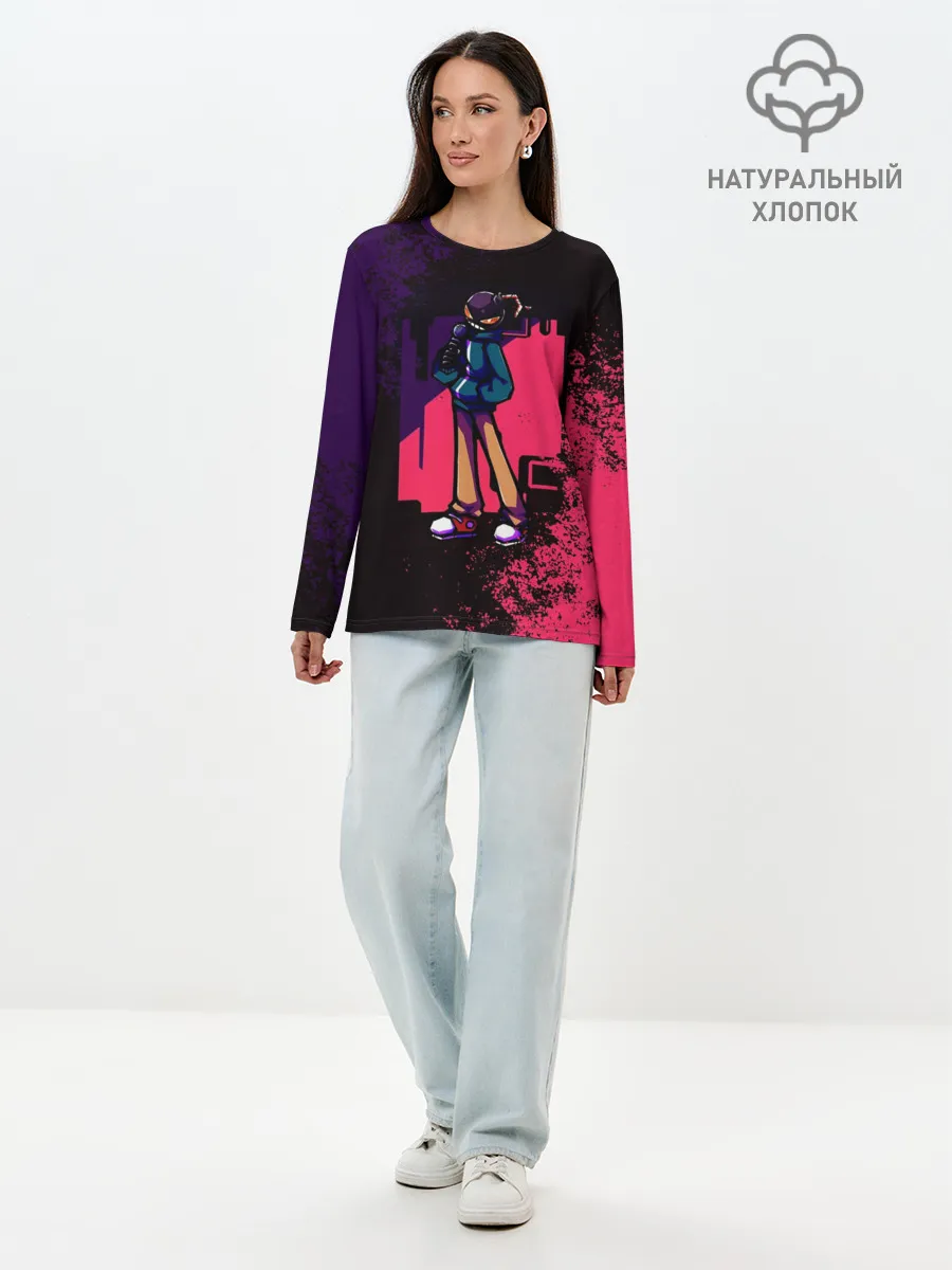 Лонгслив женский. Хлопок / WHITTY | Friday Night Funkin