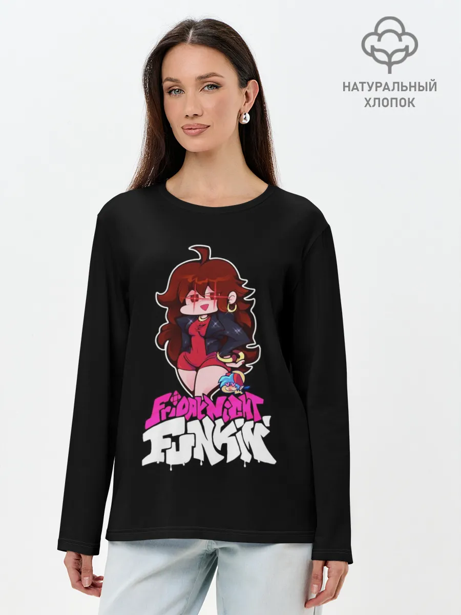 Лонгслив женский. Хлопок / ГЕРЛФРЕНД FNF