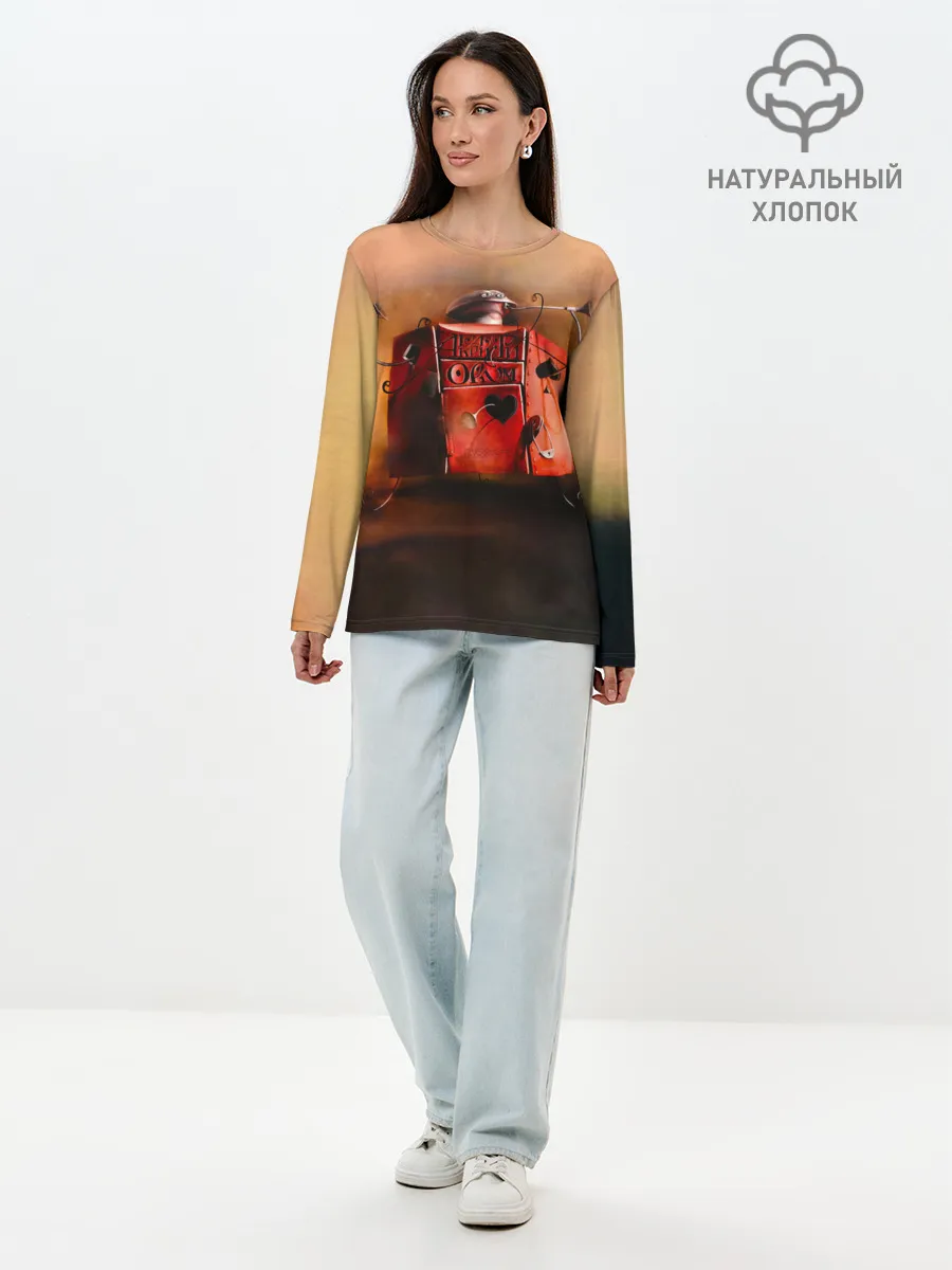 Лонгслив женский. Хлопок / Агата Кристи OPIUM
