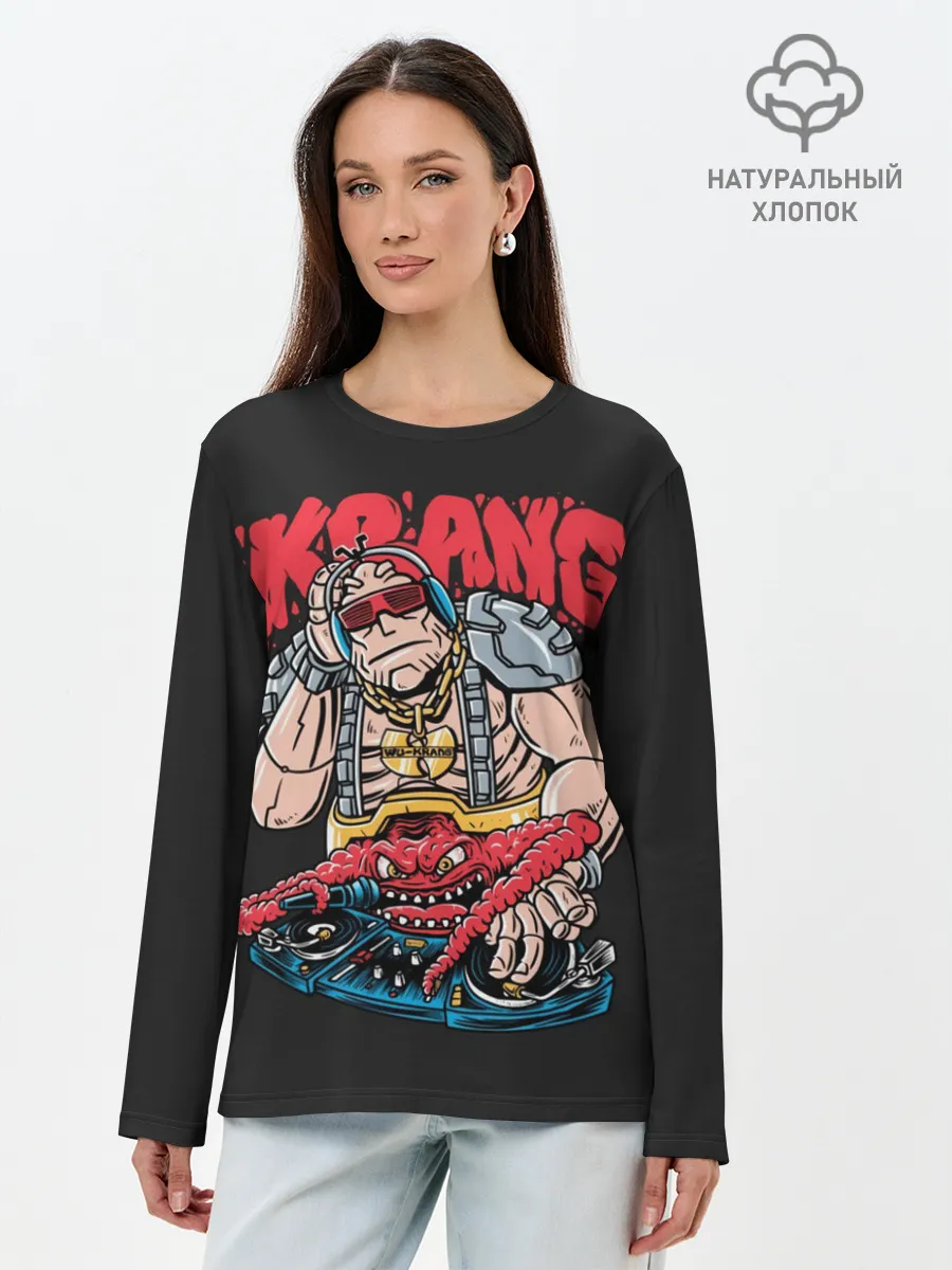 Лонгслив женский. Хлопок / Dj Krang