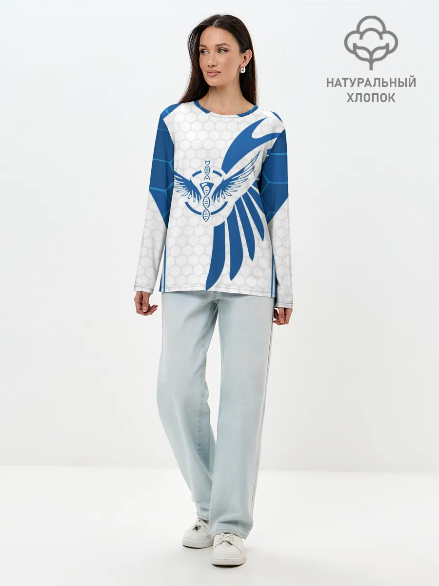 Лонгслив женский. Хлопок / Лусио free fire