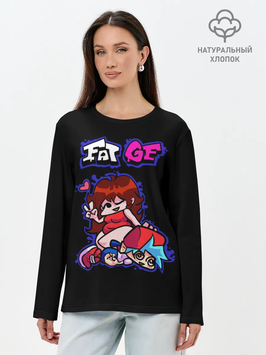 Лонгслив женский. Хлопок / Boyfriend and Girlfriend - FNF