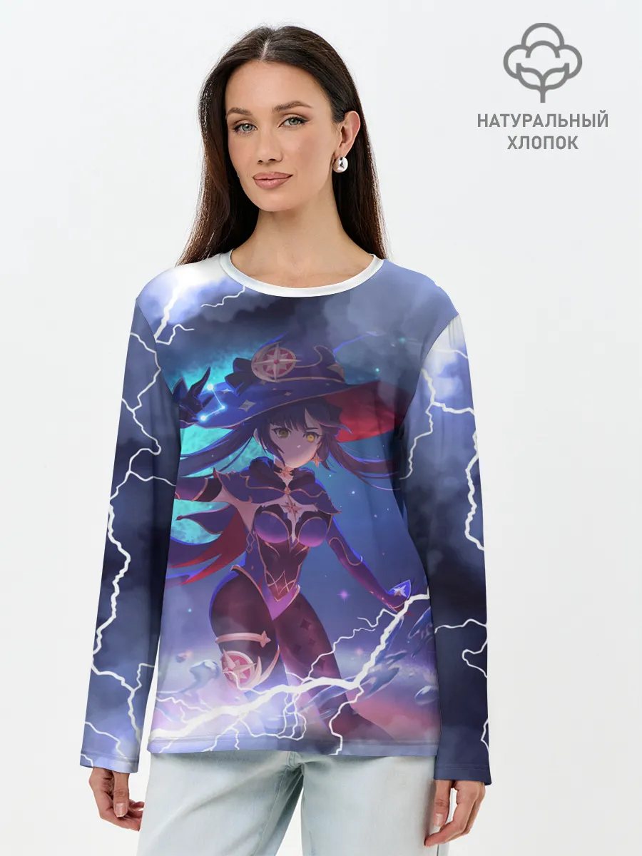 Лонгслив женский. Хлопок / Genshin Impact | Геншин Импакт
