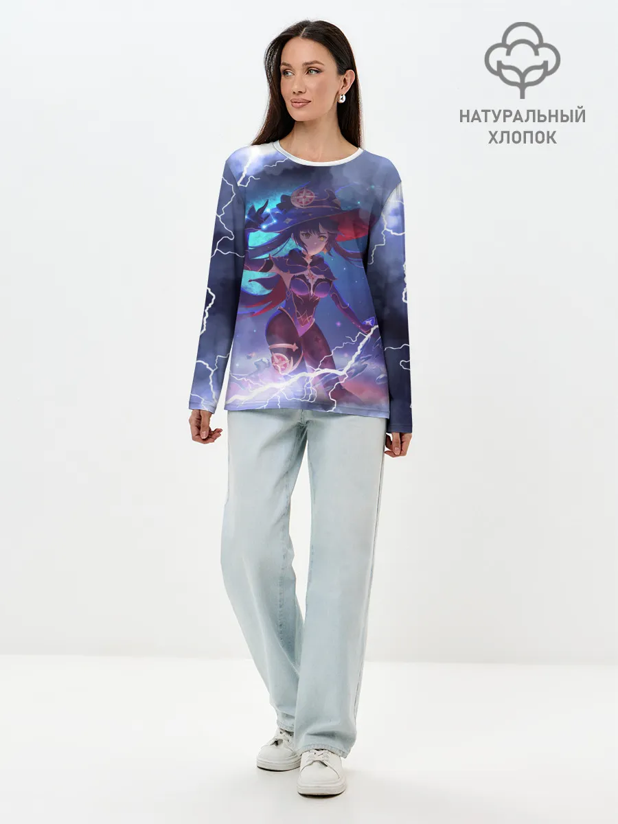 Лонгслив женский. Хлопок / Genshin Impact | Геншин Импакт