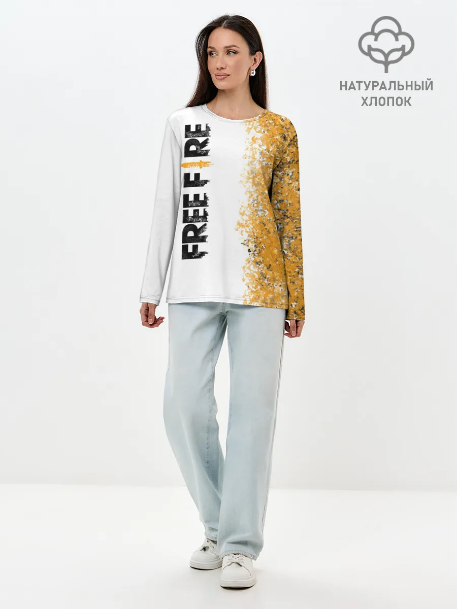 Лонгслив женский. Хлопок / FREE FIRE
