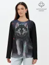 Лонгслив женский. Хлопок / КРАСИВЫЙ ВОЛК