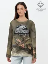 Лонгслив женский. Хлопок / Jurassic World | Мир Юрского Периода
