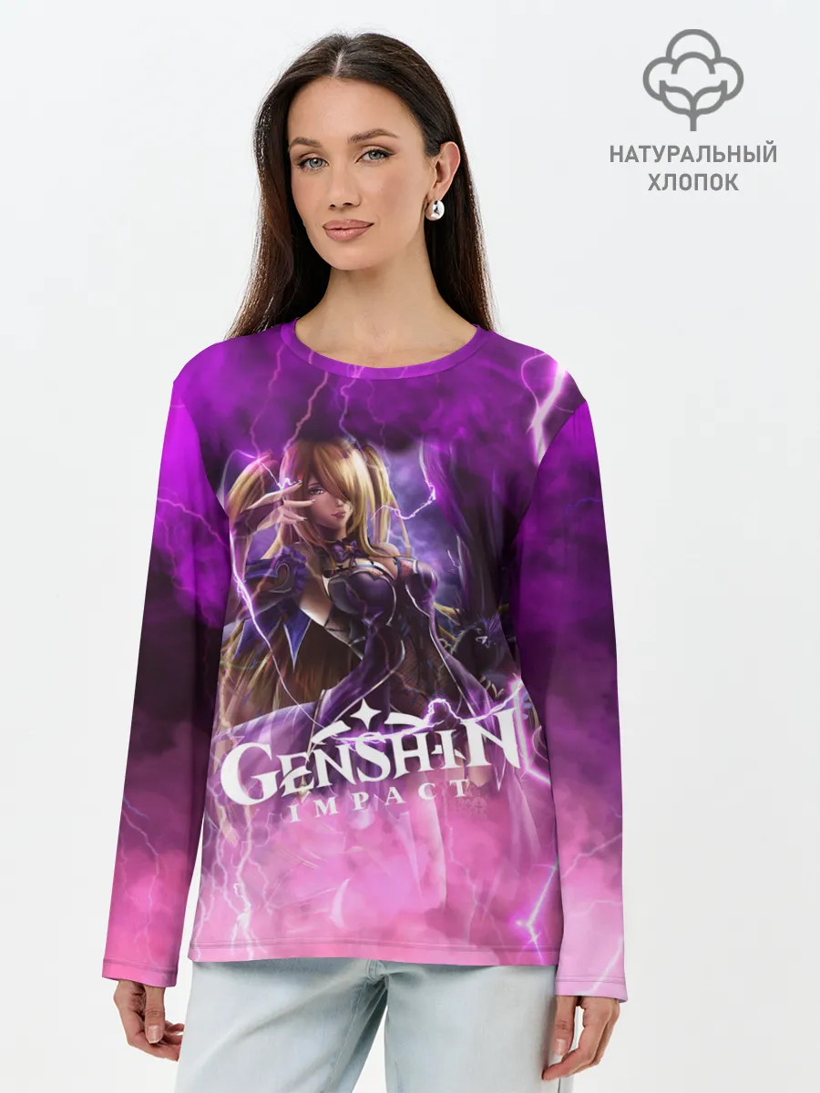 Лонгслив женский. Хлопок / Genshin Impact | Геншин Импакт