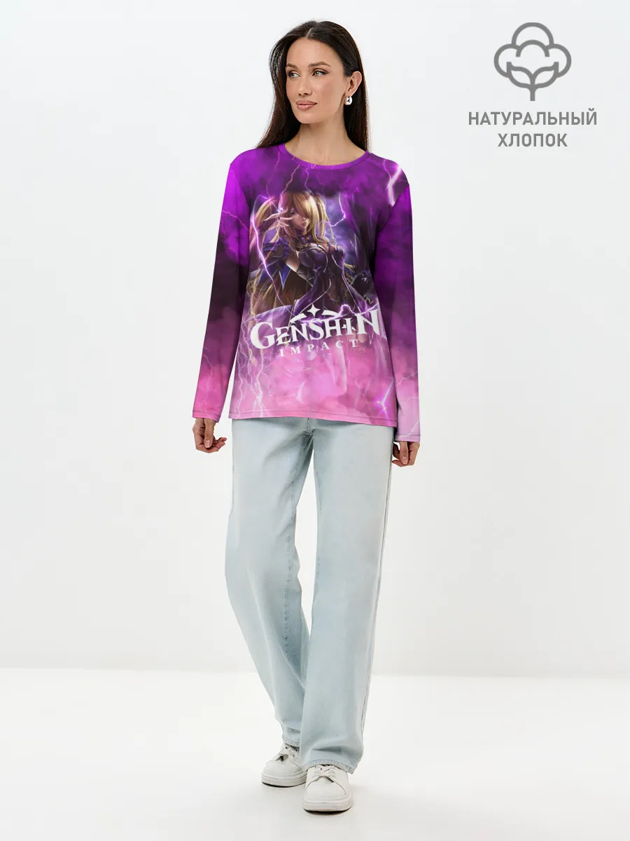 Лонгслив женский. Хлопок / Genshin Impact | Геншин Импакт