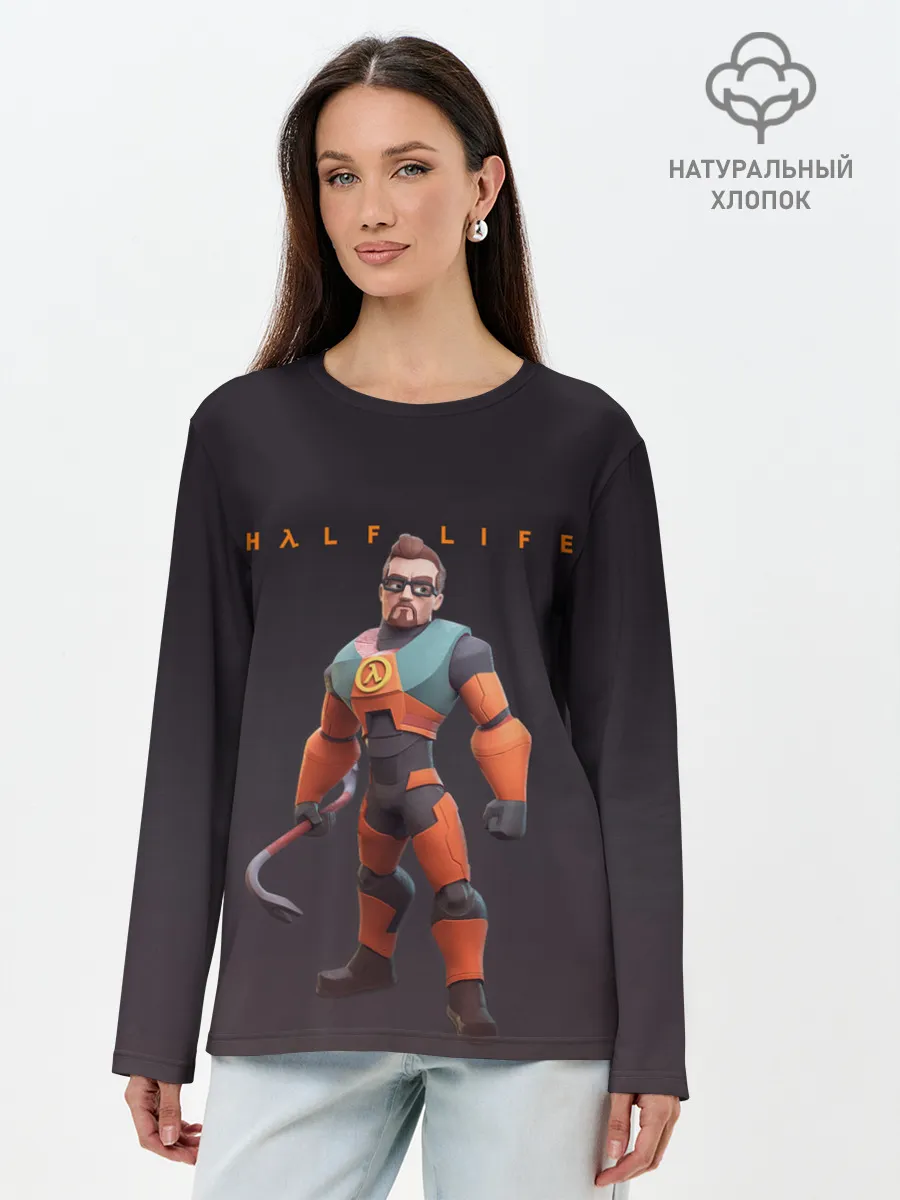 Лонгслив женский. Хлопок / FREEMAN | ФРИМАН | HALF LIFE