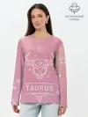 Лонгслив женский. Хлопок / Знак Телец