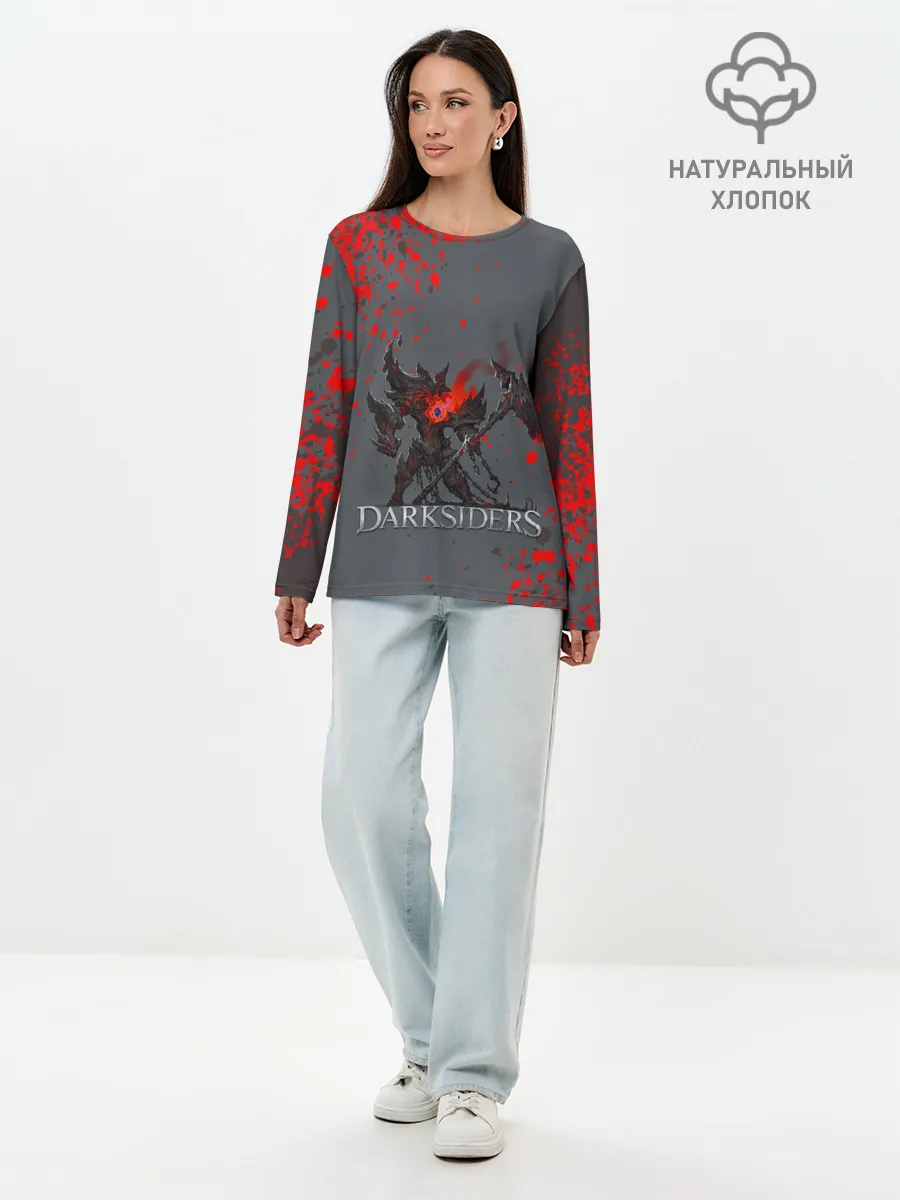 Лонгслив женский. Хлопок / Darksiders | Гнев Войны