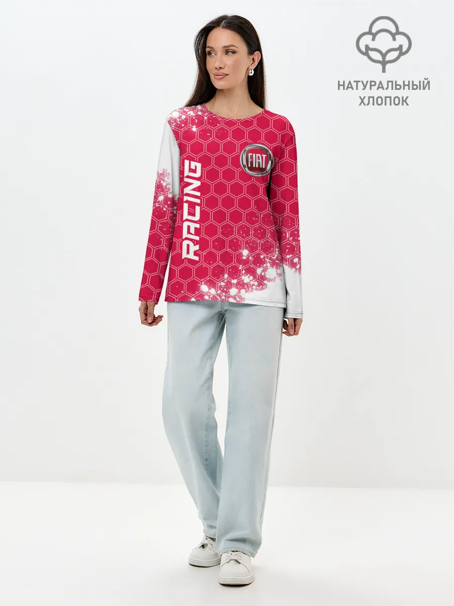 Лонгслив женский. Хлопок / Fiat - Racing
