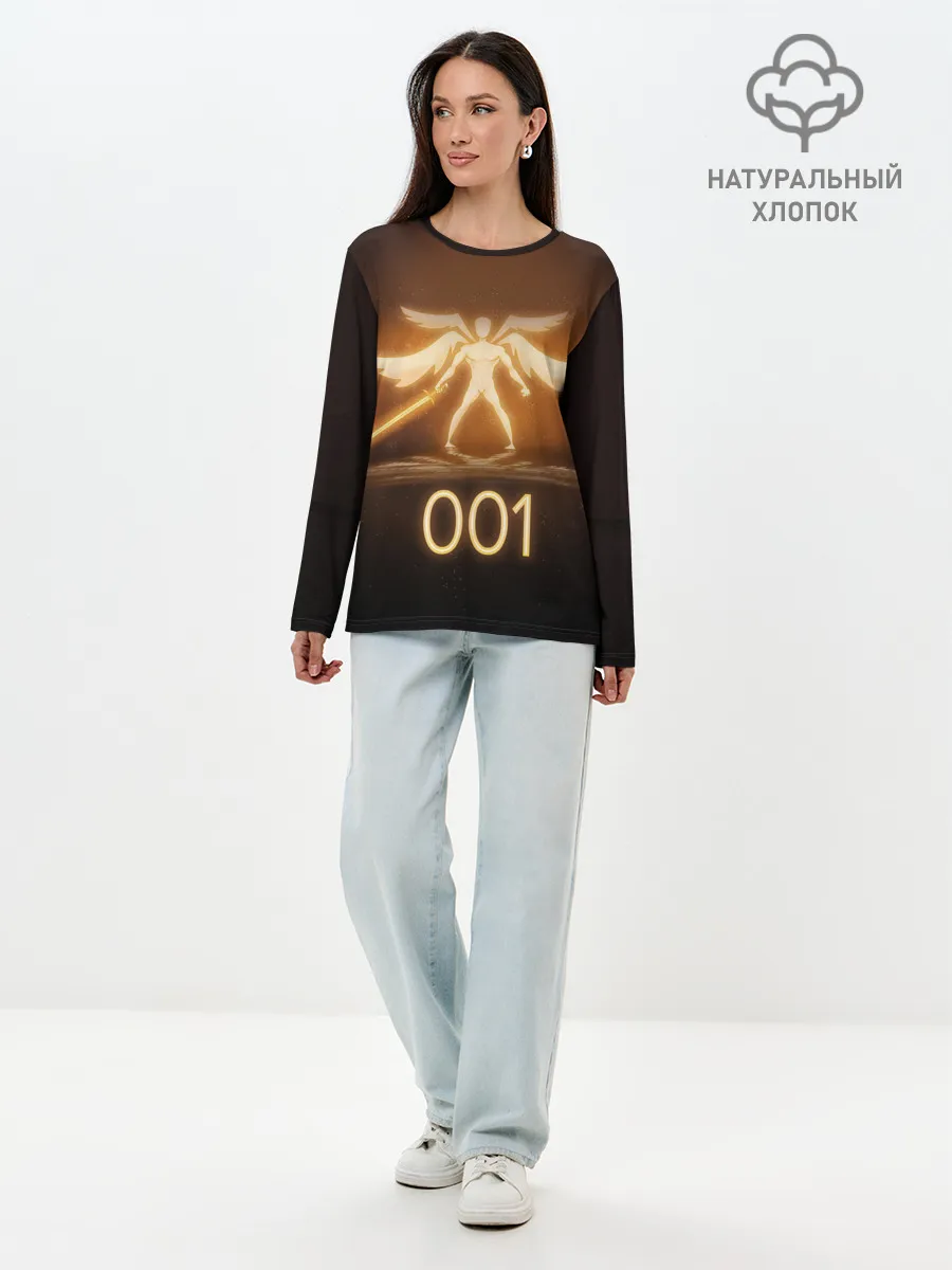 Лонгслив женский. Хлопок / SCP 001